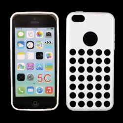 iPhone 5C Colorful TPU Case (White)